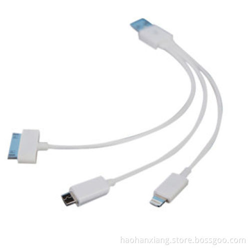 Round 3-in-1 USB Data Cables for Sale